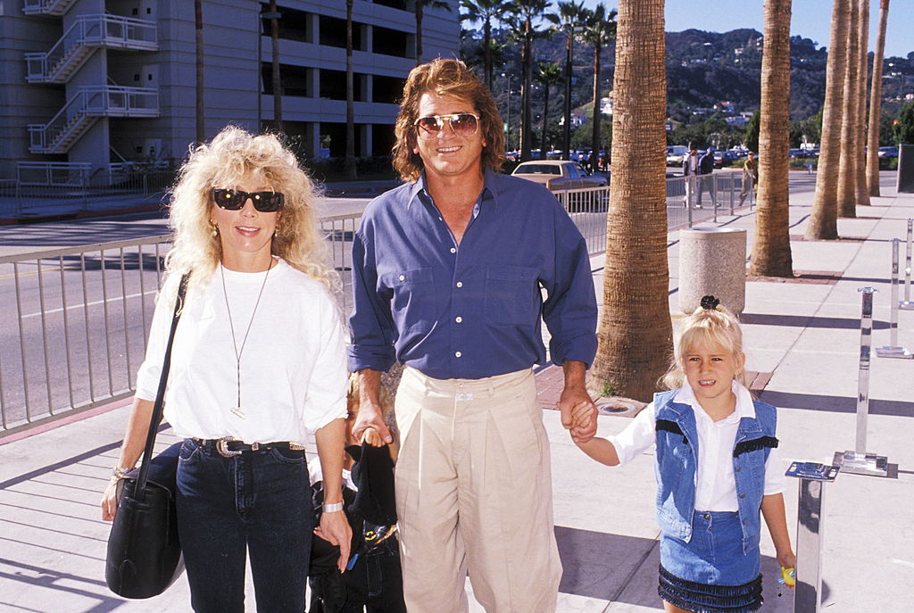 Michael Landon, wife Cindy Landon, son Sean Landon and daughter Jennifer in Universal City, California | Source: Ron Galella/Ron Galella Collection via Getty Images