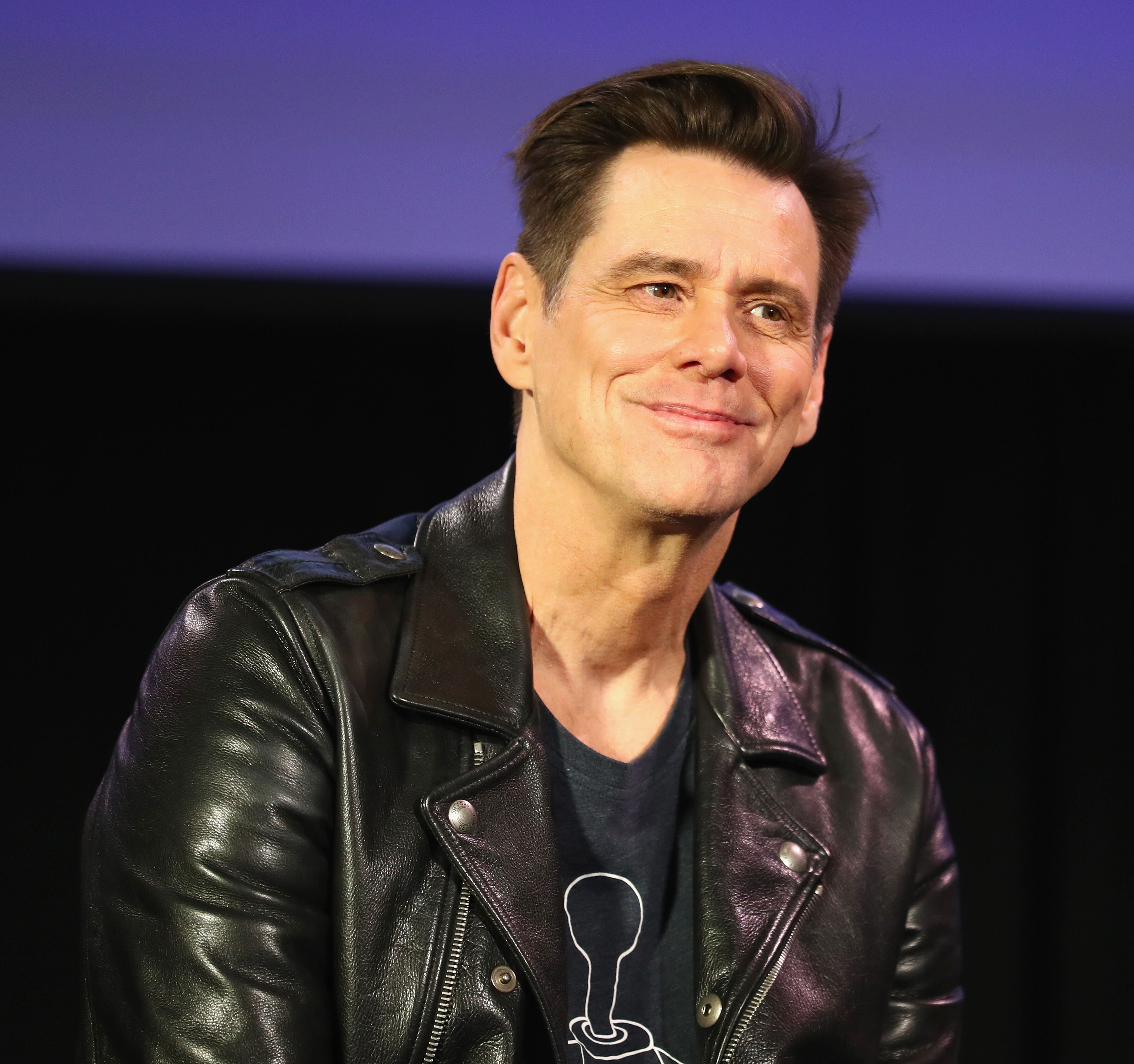Jim Carrey attends 'Jim Carrey In Conversation with Jerry Saltz' during Vulture Festival Presented By AT&T. | Source: Getty Images 