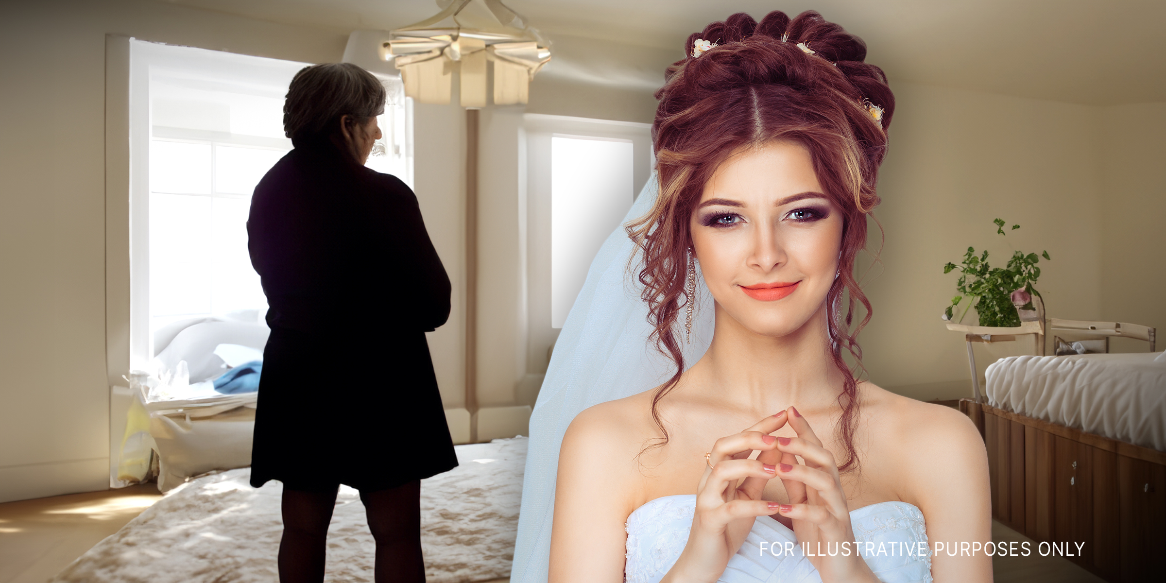 A woman standing behind a bride | Source: Shutterstock