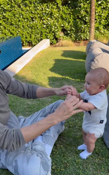 Enrique Iglesias playing with his son Romeo Iglesias in a video from March 28, 2026 | Source: Instagram/enriqueiglesias