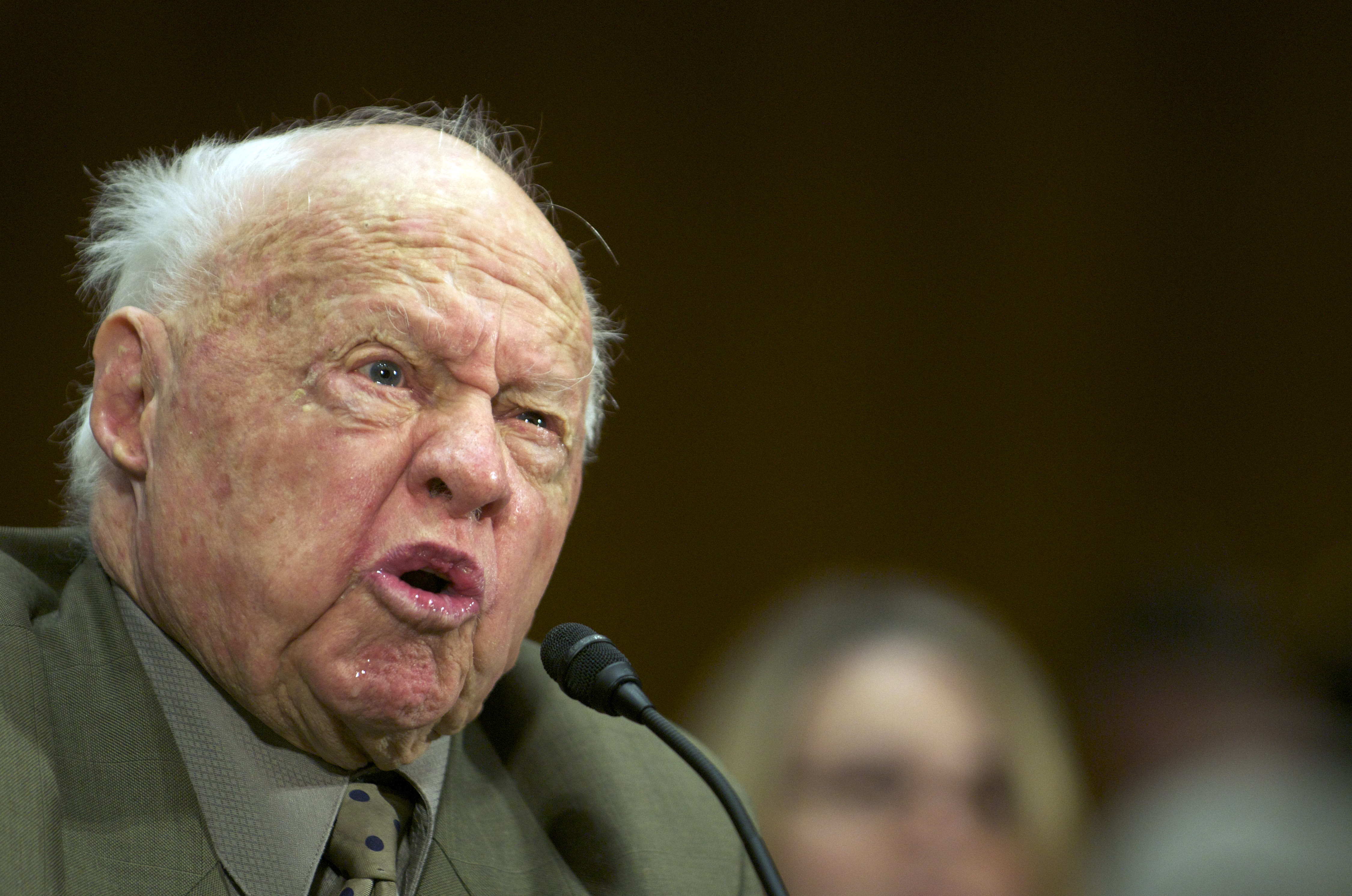 Mickey Rooney during the "Ending Neglect Financial Elder Abuse" event in the Dirksen Senate Office Building on Capitol Hill in Washington, DC, March 2, 2011. | Source: Getty Images