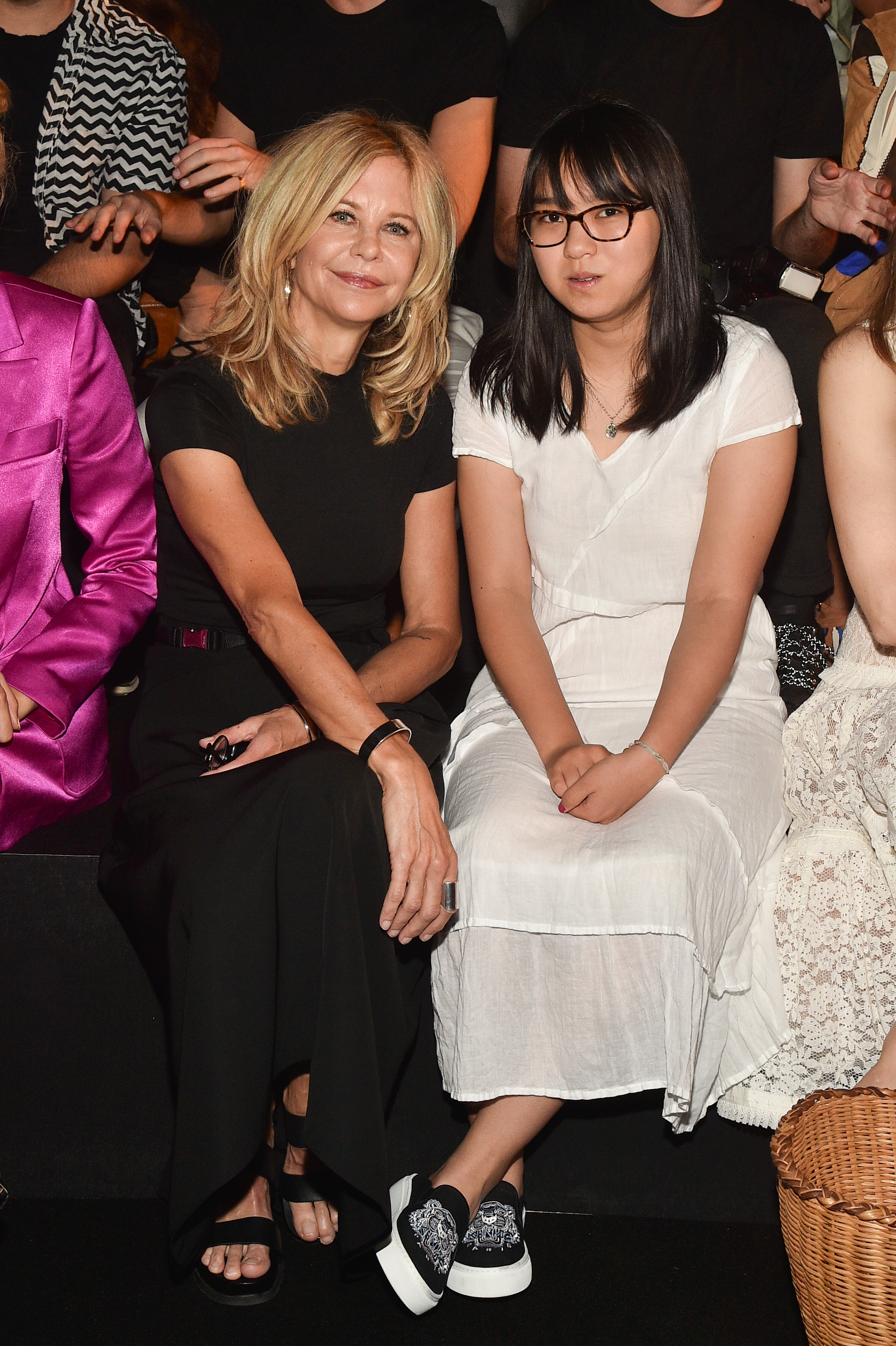 Meg Ryan and her daughter, Daisy, at the Schiaparelli Haute Couture Fall/Winter 2019 2020 show as part of Paris Fashion Week on July 01, 2019 in Paris, France | Source: Getty Images