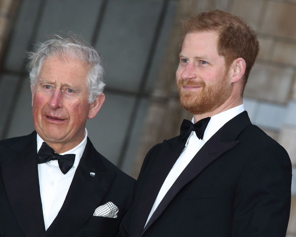 HRH Prince Harry with HRH Prince Charles at the World Premiere of Netflix's Our Planet at the Natural History Museum, Kensington. | Photo: Getty Images