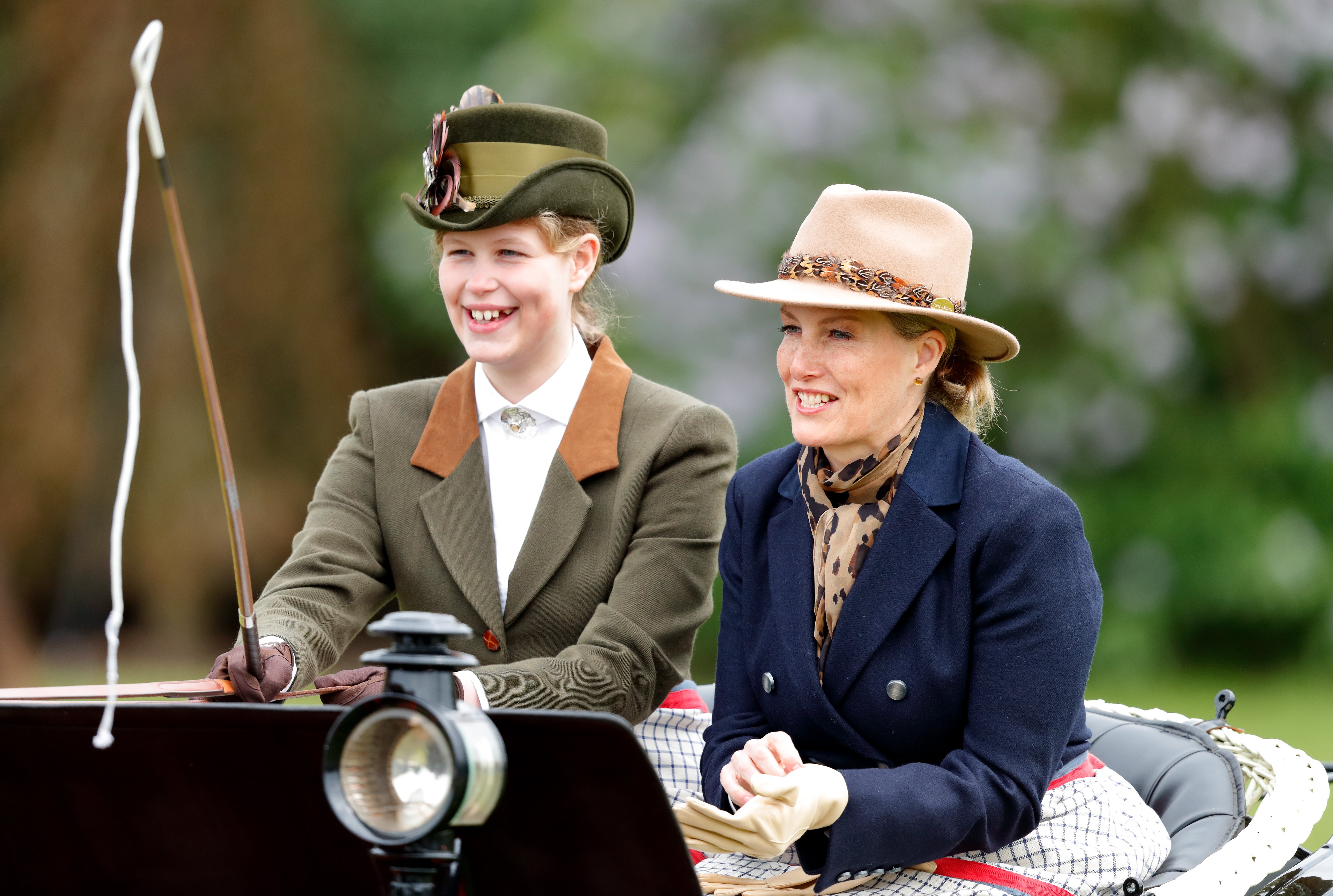  Lady Louise Windsor and Sophie, Countess of Wessex, carriage driving on day 5 of the Royal Windsor Horse Show in Home Park on May 13, 2018, in Windsor, England | Source: Getty Images