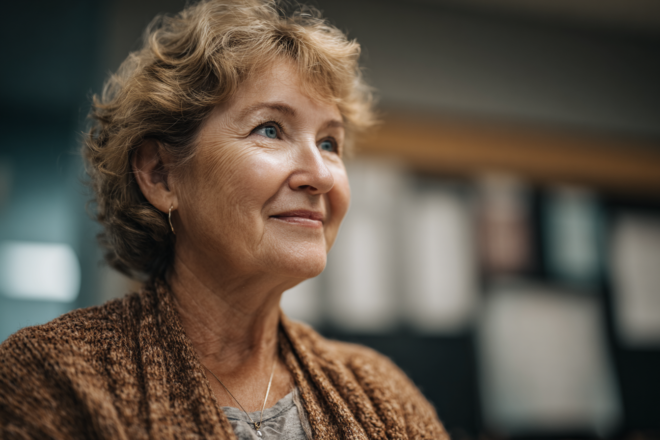 A woman smiling | Source: Midjourney