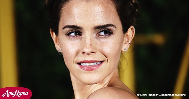 Emma Watson shares happy photo as she celebrates 28th birthday in a chic black suit 