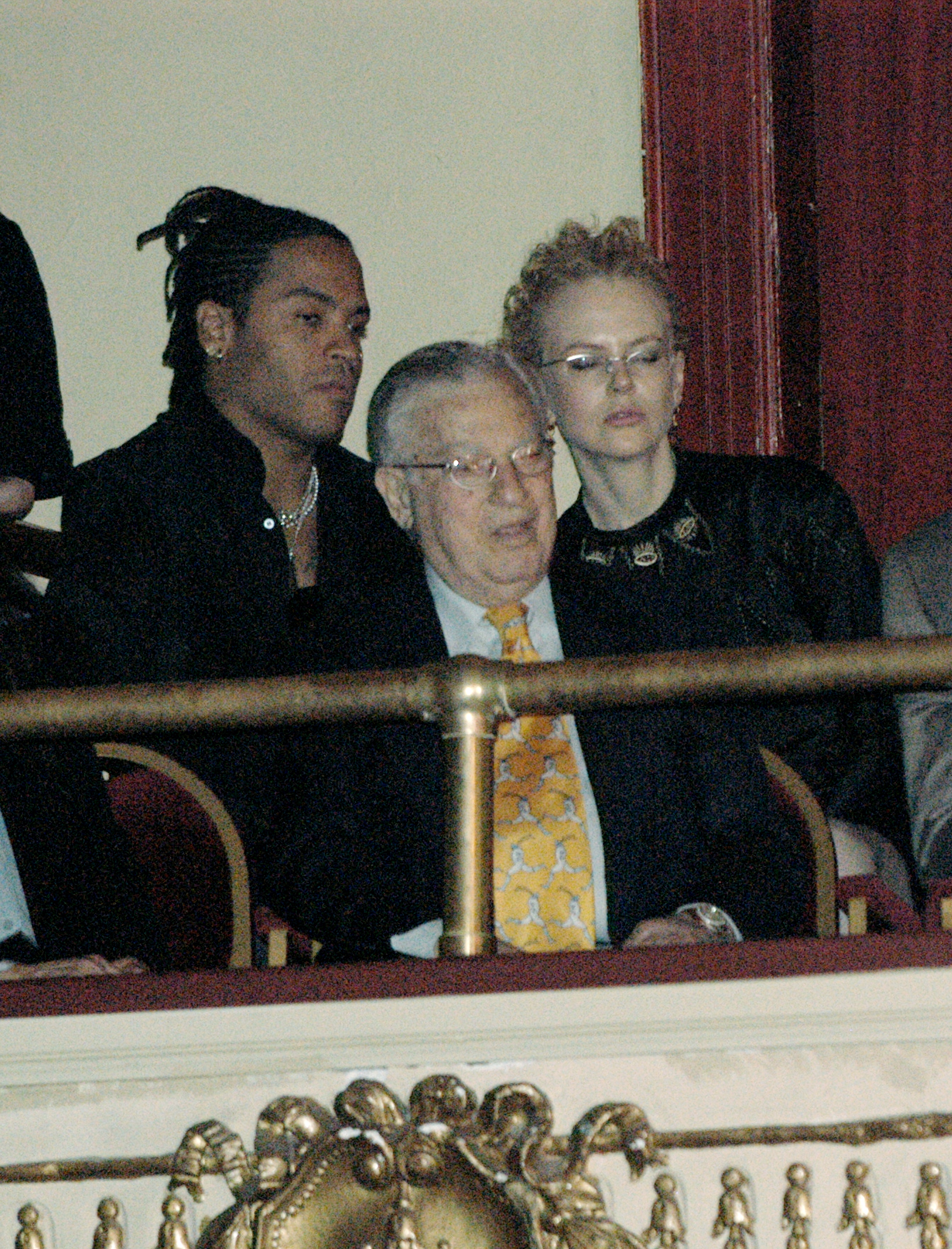 Lenny Kravitz and Nicole Kidman at the Apollo Theater on September 21, 2003  | Source: Getty Images