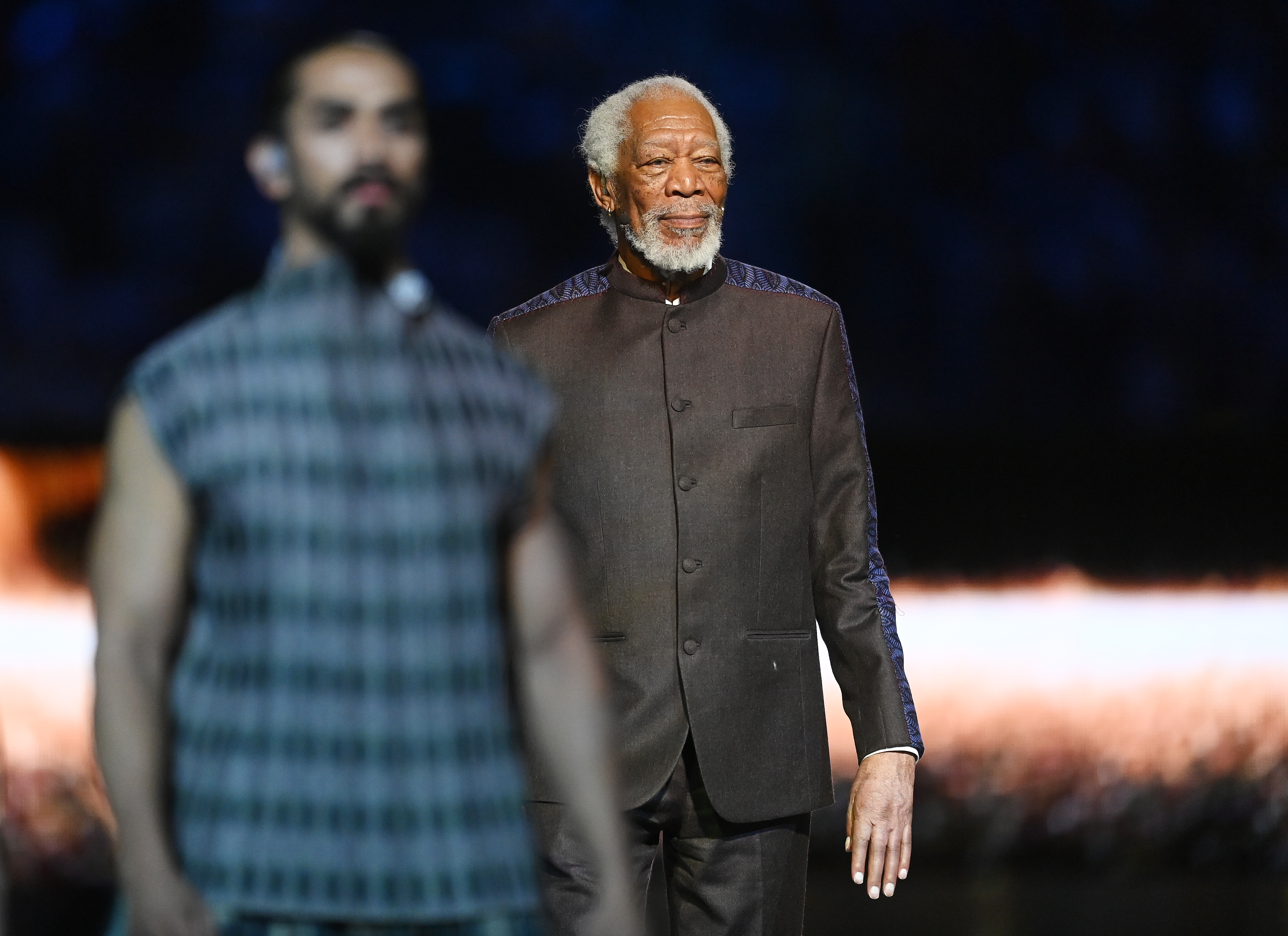 Morgan Freeman at the FIFA World Cup in Qatar in 2022 | Source: Getty Images