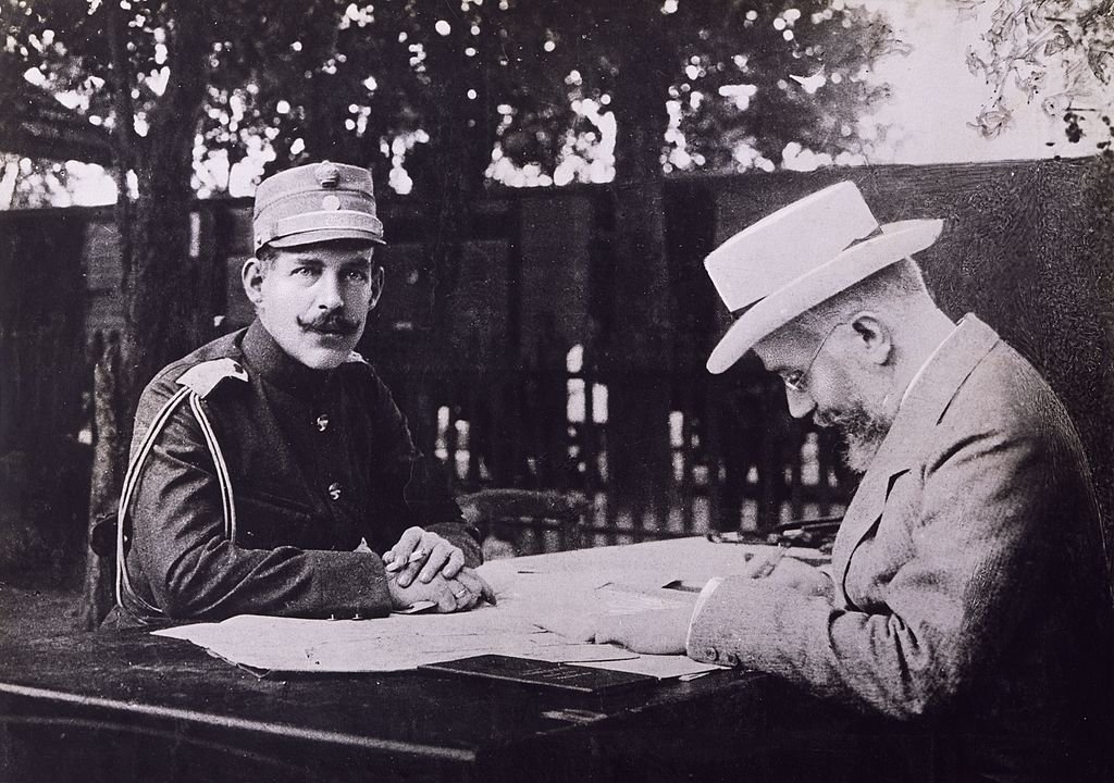 Constantino de Grecia y Venizelos Eleuterios. Primera Guerra de los Balcanes, Grecia, siglo XX. | Foto: Getty Images Constantino de Grecia y Venizelos Eleuterios. Primera Guerra de los Balcanes, Grecia, siglo XX. | Foto: Getty Images