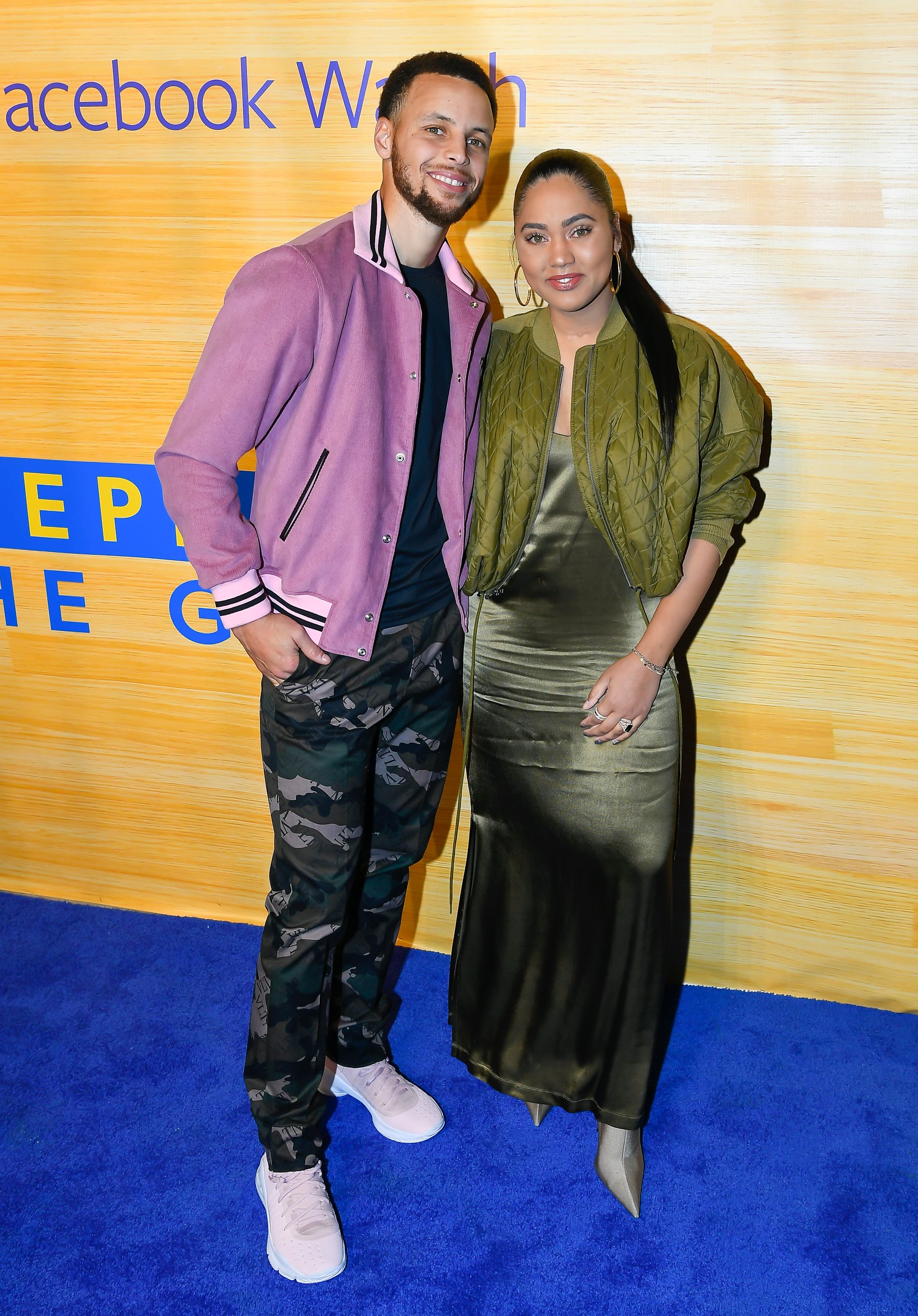 Stephen and Ayesha Curry at the "Stephen Vs The Game" Facebook Watch Preview on April 1, 2019 in Oakland, California | Photo: Getty Images 