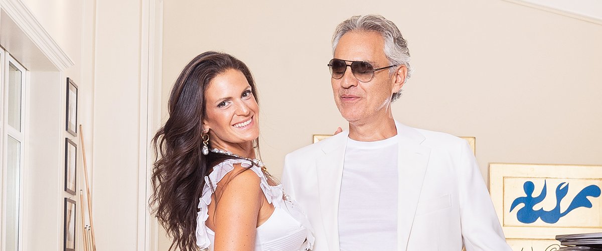 Andrea Bocelli and Veronica Berti Pose at the Andrea Bocelli Celebrity Fight Night 2019 on July 28, 2019 | Photo: Getty Images