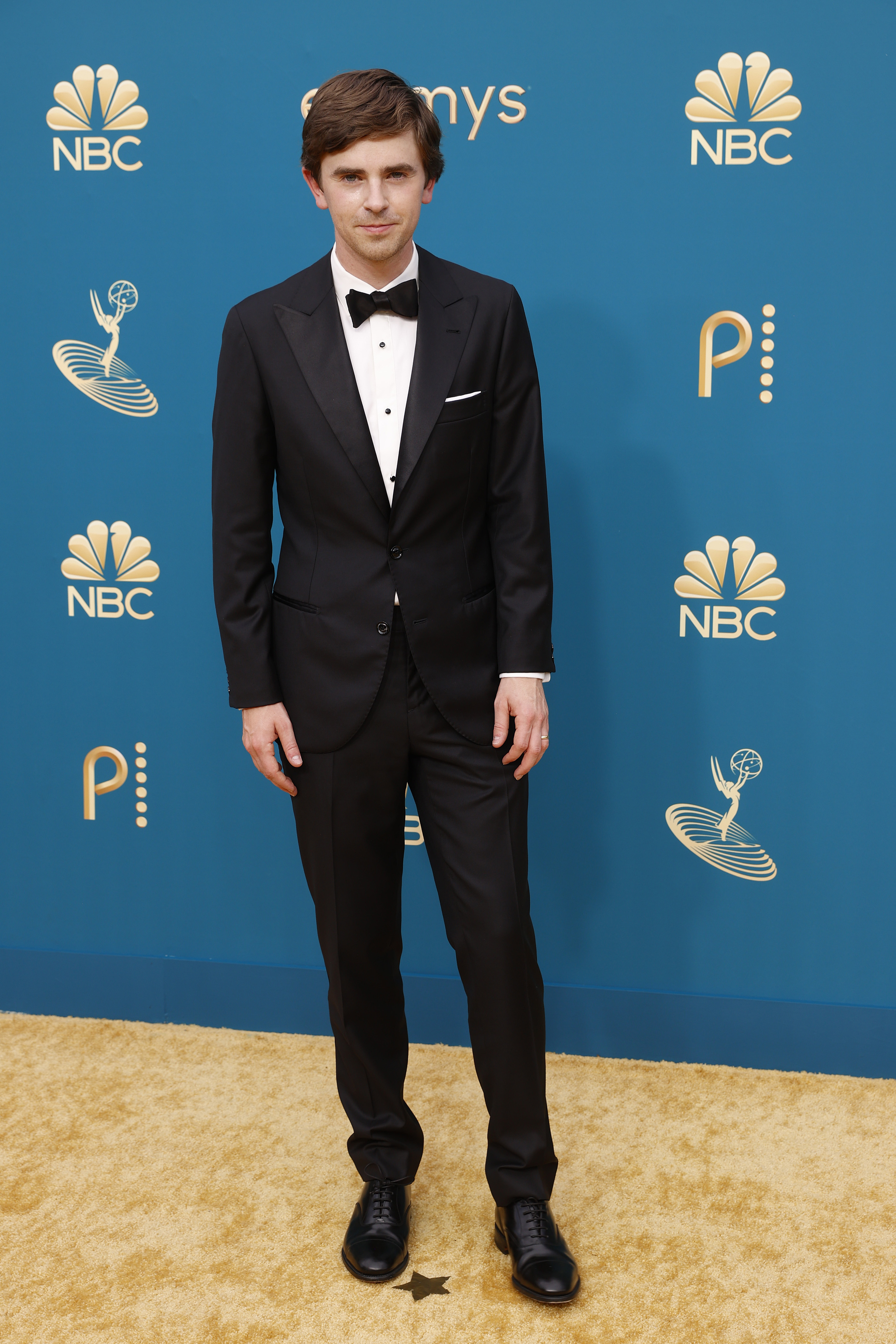 Freddie Highmore arrives to the 74th Annual Primetime Emmy Awards held at the Microsoft Theater on September 12, 2022. | Source: Getty Images
