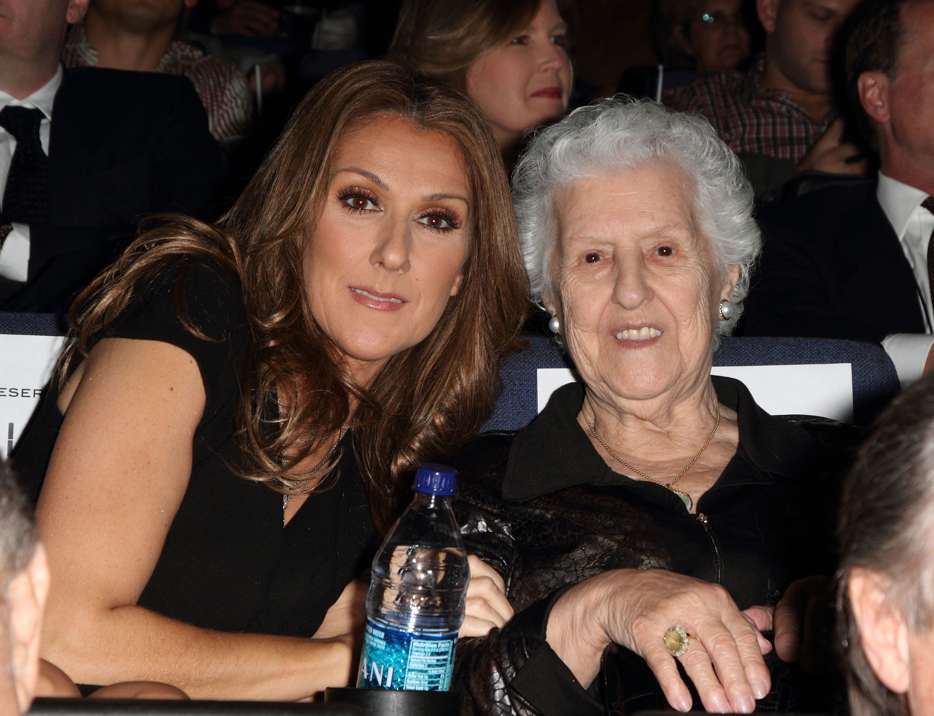 Celine Dion and Therese Tanguay Dion at the premiere of "Celine: Through The Eyes of The World"in Miami Beach, 2010 | Source: Getty Images