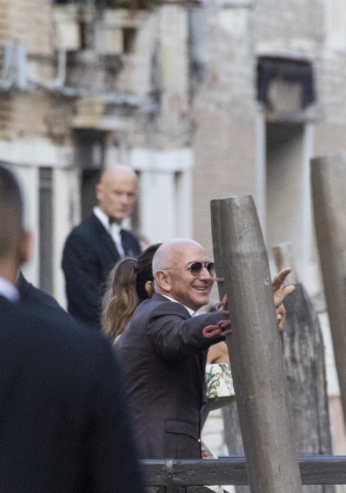 Jeff Bezos ahead photographed at the Aman Hotel in Venice, Italy, on June 26, 2026. | Source: Getty Images