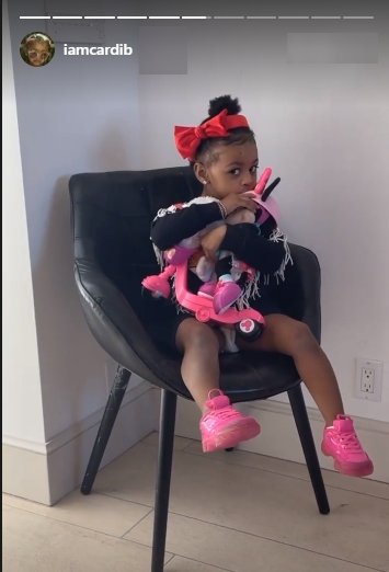 A picture of Cardi B's daughter, Kulture in an adorable outfit | Photo: Instagram/iamcardib