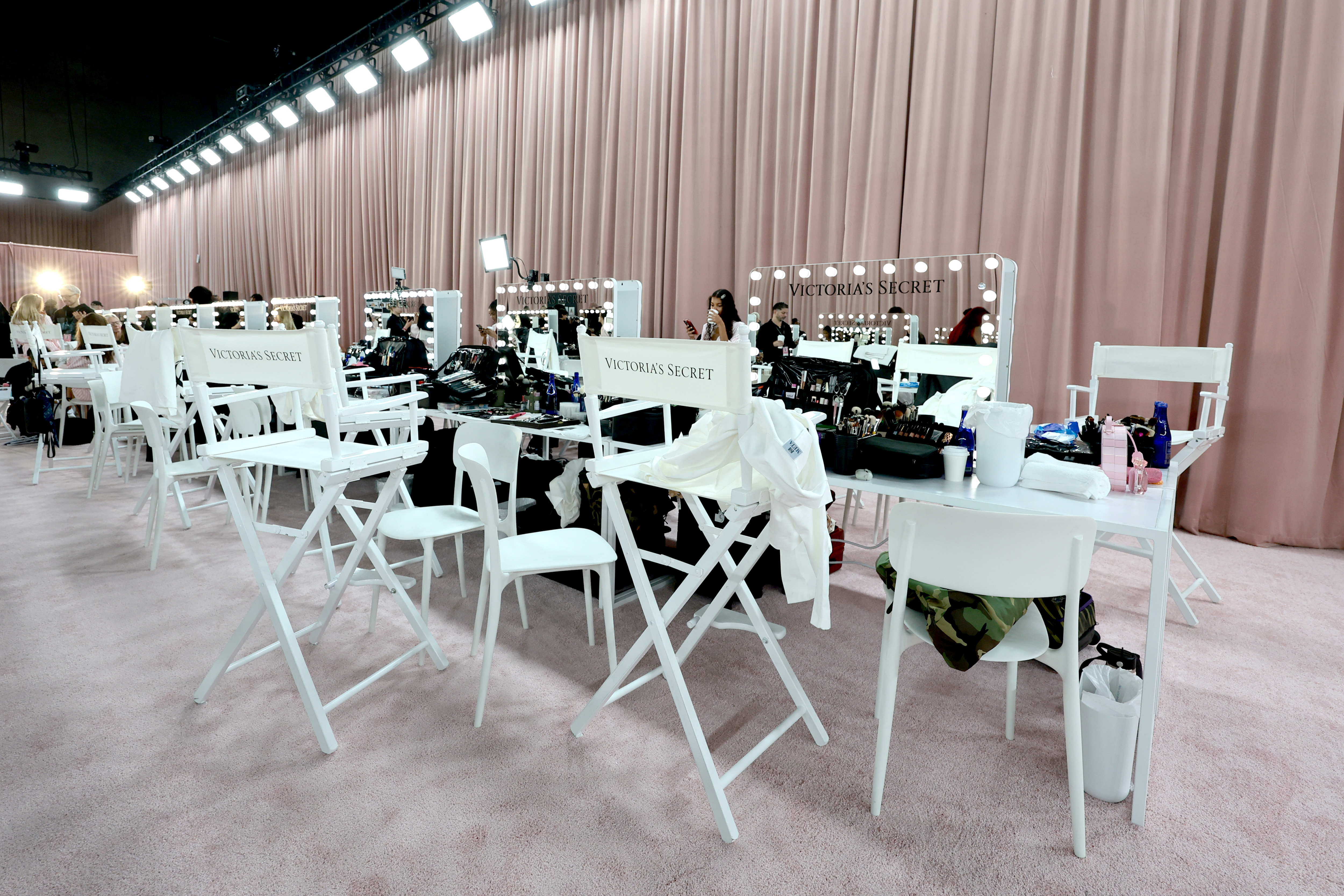 A view of backstage at the Victoria's Secret Fashion Show 2025 on October 15 in New York. | Source: Getty Images