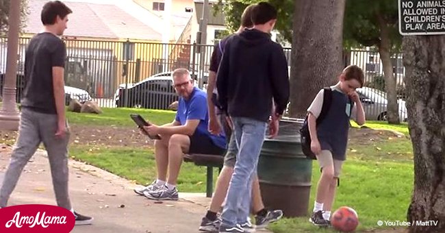 People reacting to little boy being bullied restores faith in humanity (video)