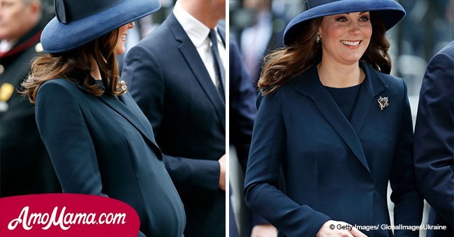 Is Duchess Kate trying to say something about the upcoming baby's gender with her style choice?