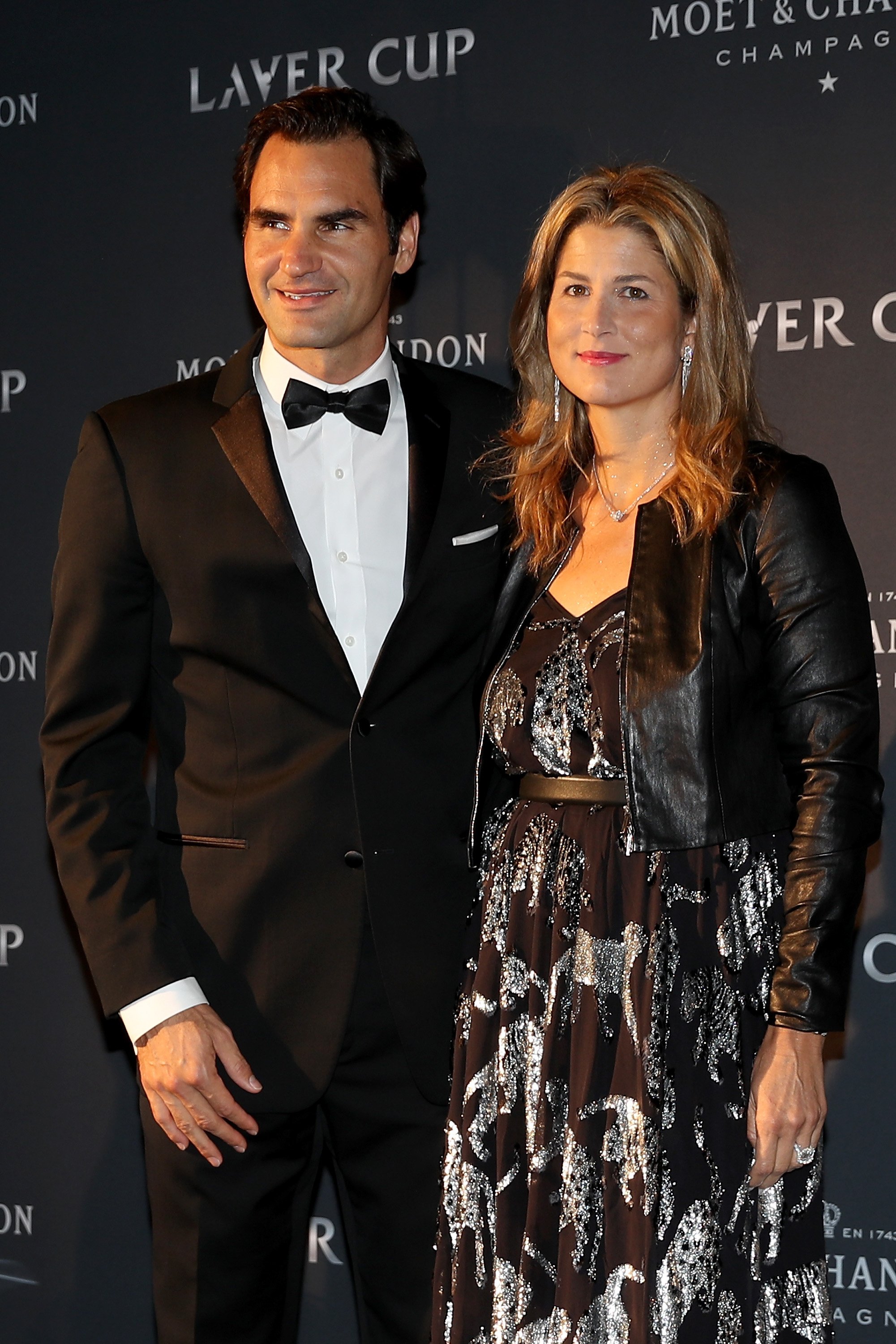 Roger Federer and spouse Mirka Federer arrive on the Black Carpet during the Laver Cup Gala on September 20, 2018 in Chicago, Illinois. | Source: Getty Images