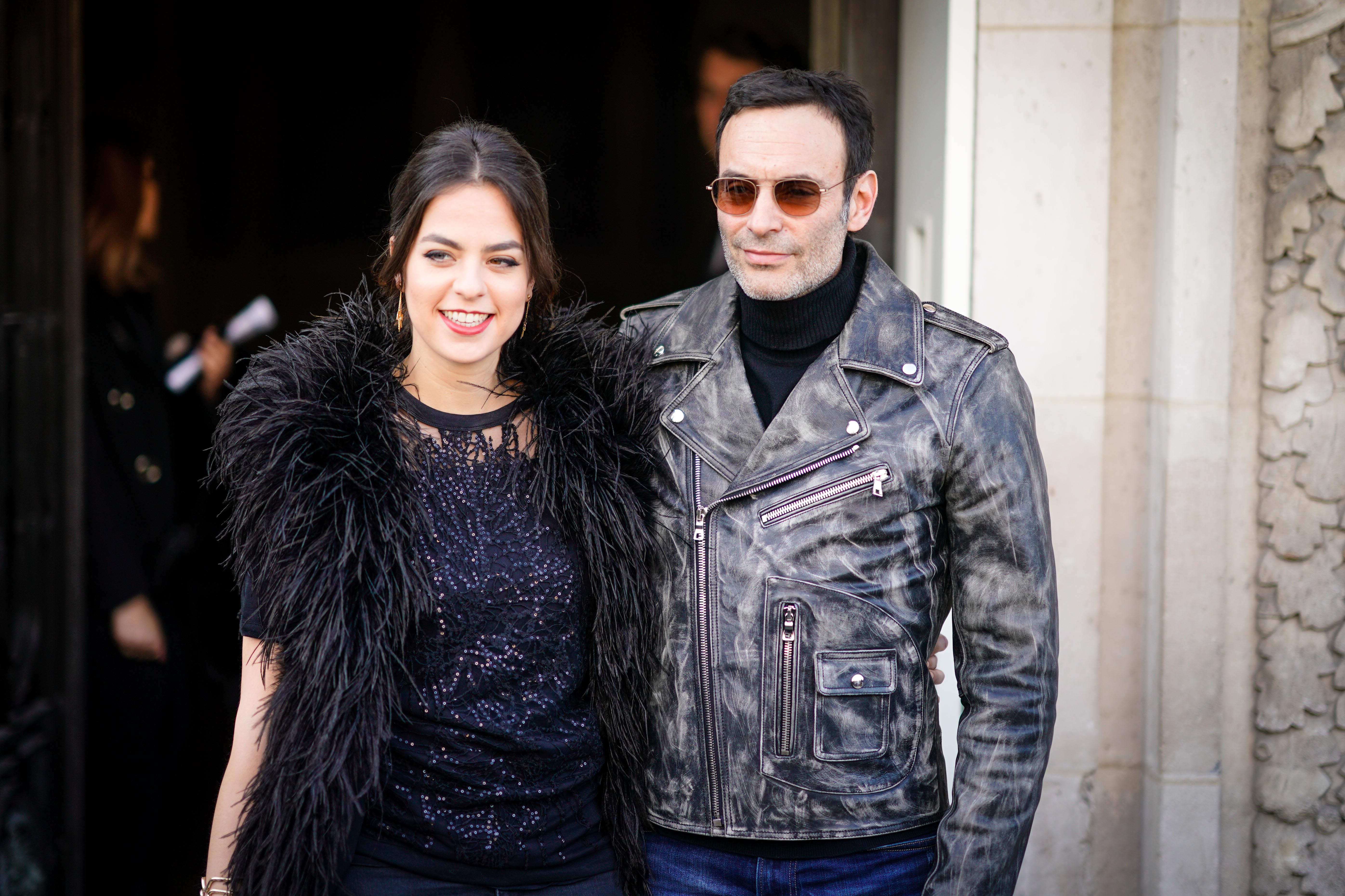 Anouchka and Anthony Delon are seen, outside Elie Saab, during Paris Fashion Week Womenswear Fall/Winter 2018/2019, in Paris, France, on March 3, 2018 | Source: Getty Images