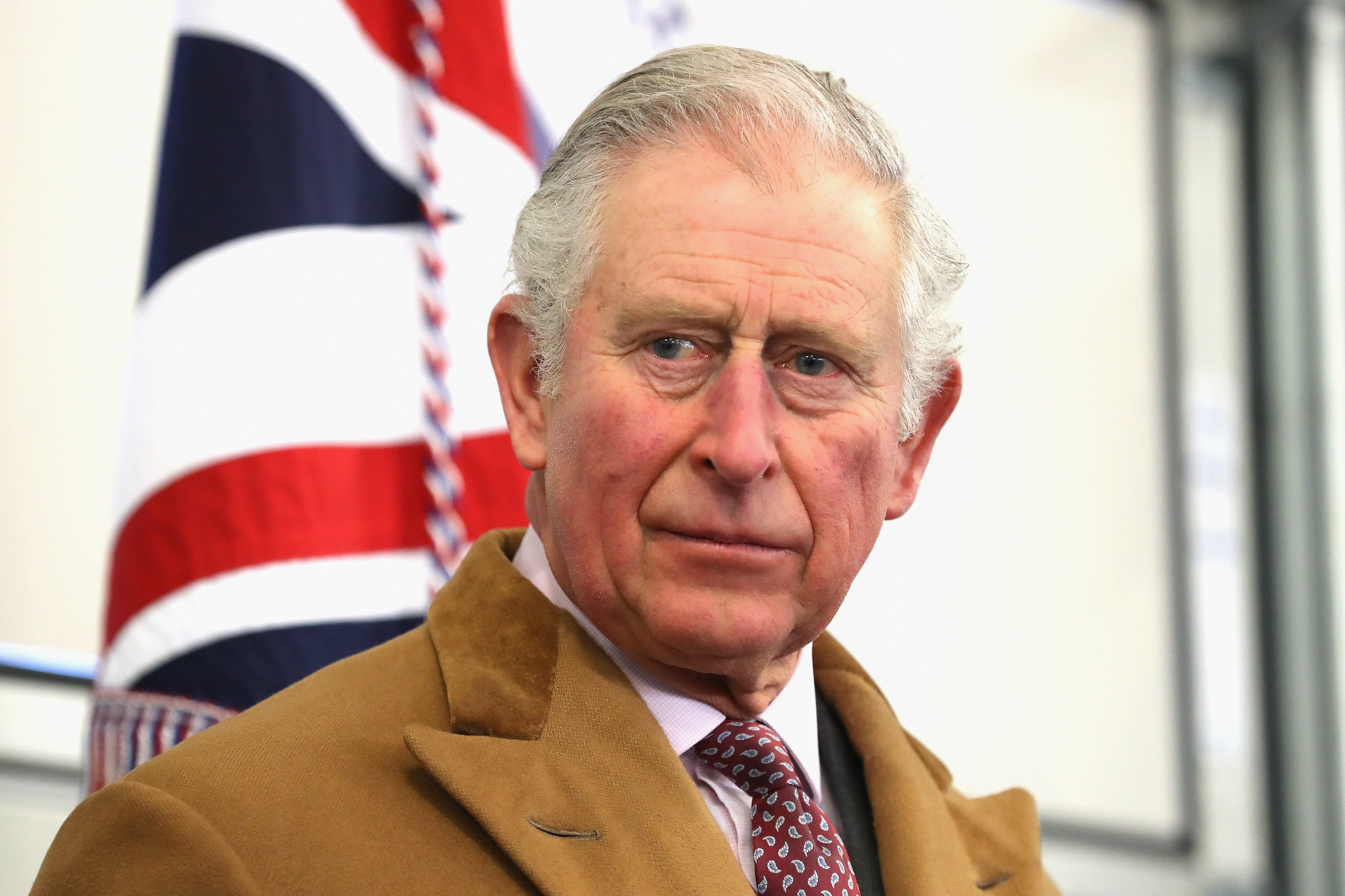 King Charles III, former Prince of Wales, at Emergency Service Station at Barnard Castle on February 15, 2018 | Source: Getty Images