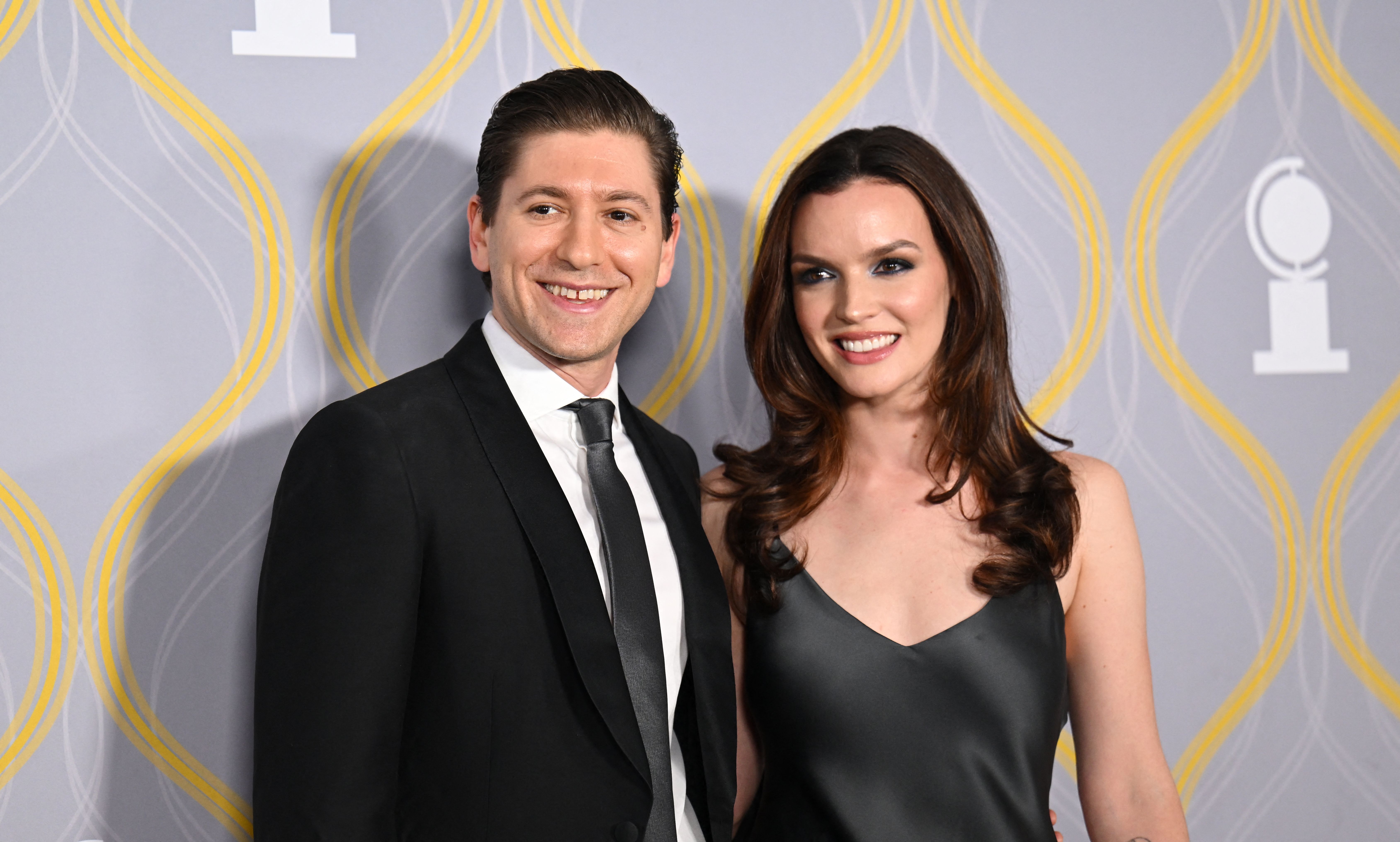 Michael Zegen and Jennifer Damiano attend the 75th annual Tony awards at Radio City Music Hall on June 12, 2022, in New York City. | Source: Getty Images