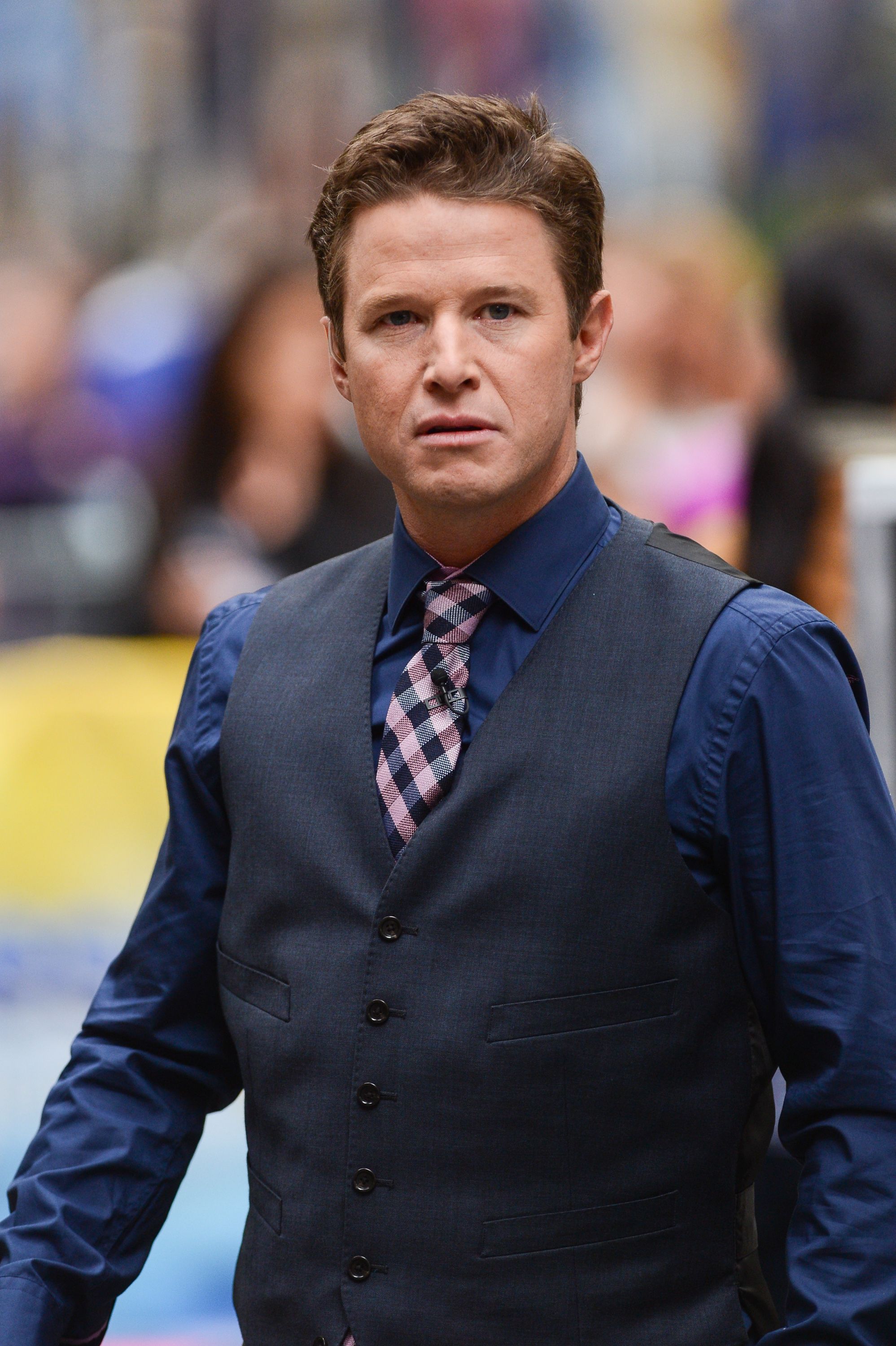 Billy Bush films "Access Hollywood Live" at the NBC Rockefeller Center Studios on October 26, 2012, in New York City | Photo: Ray Tamarra/Getty Images