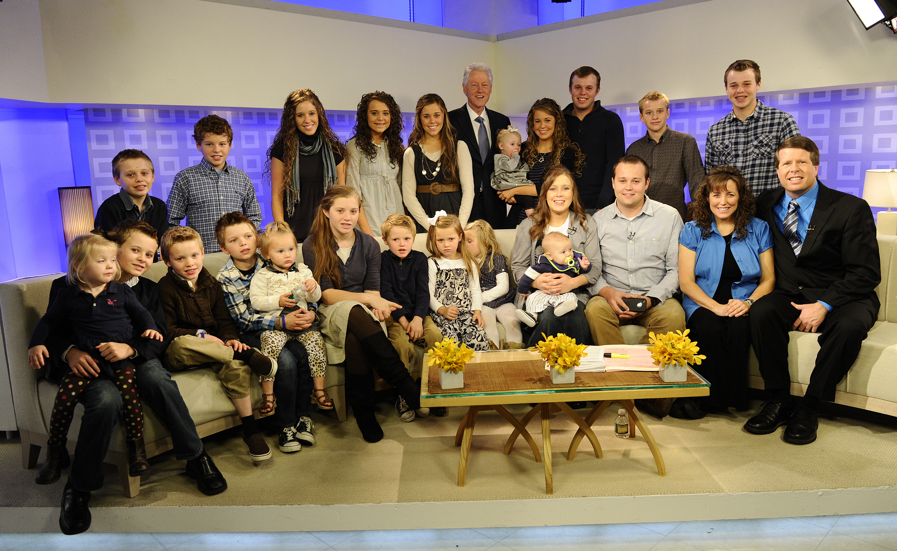 The Duggar Family appears on NBC News' "Today" show on November 8, 2011 | Source: Getty Images