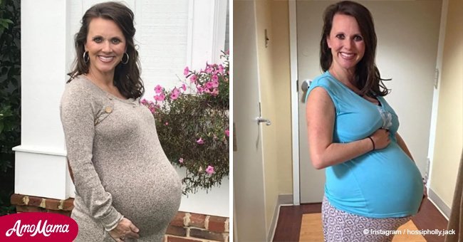 After a painful miscarriage, mom of 3 fell pregnant again and her belly grew even more than usual