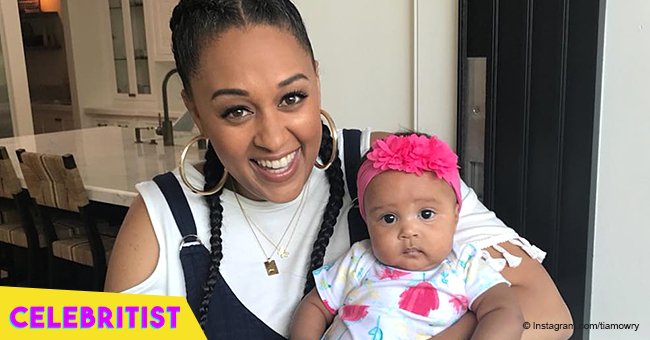 Tia Mowry's daughter steals hearts in pink dress and ribbon bow in latest photo