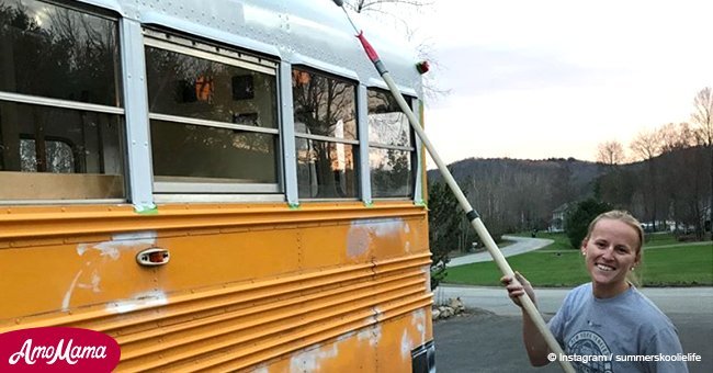 Family transformed old school bus into tiny house and it looks stunning