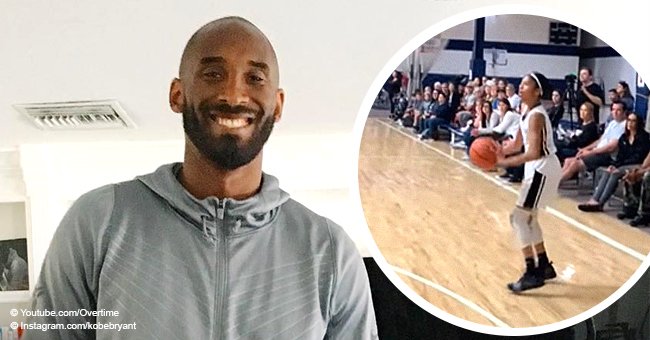 Kobe Bryant's daughter shows off "Mamba mentality" while being coached by dad at a basketball game