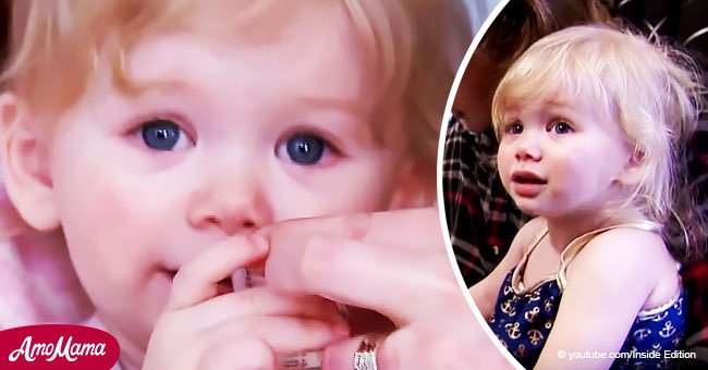 Harsh life and struggle of 1-year-old girl allergic to water, even her own tears