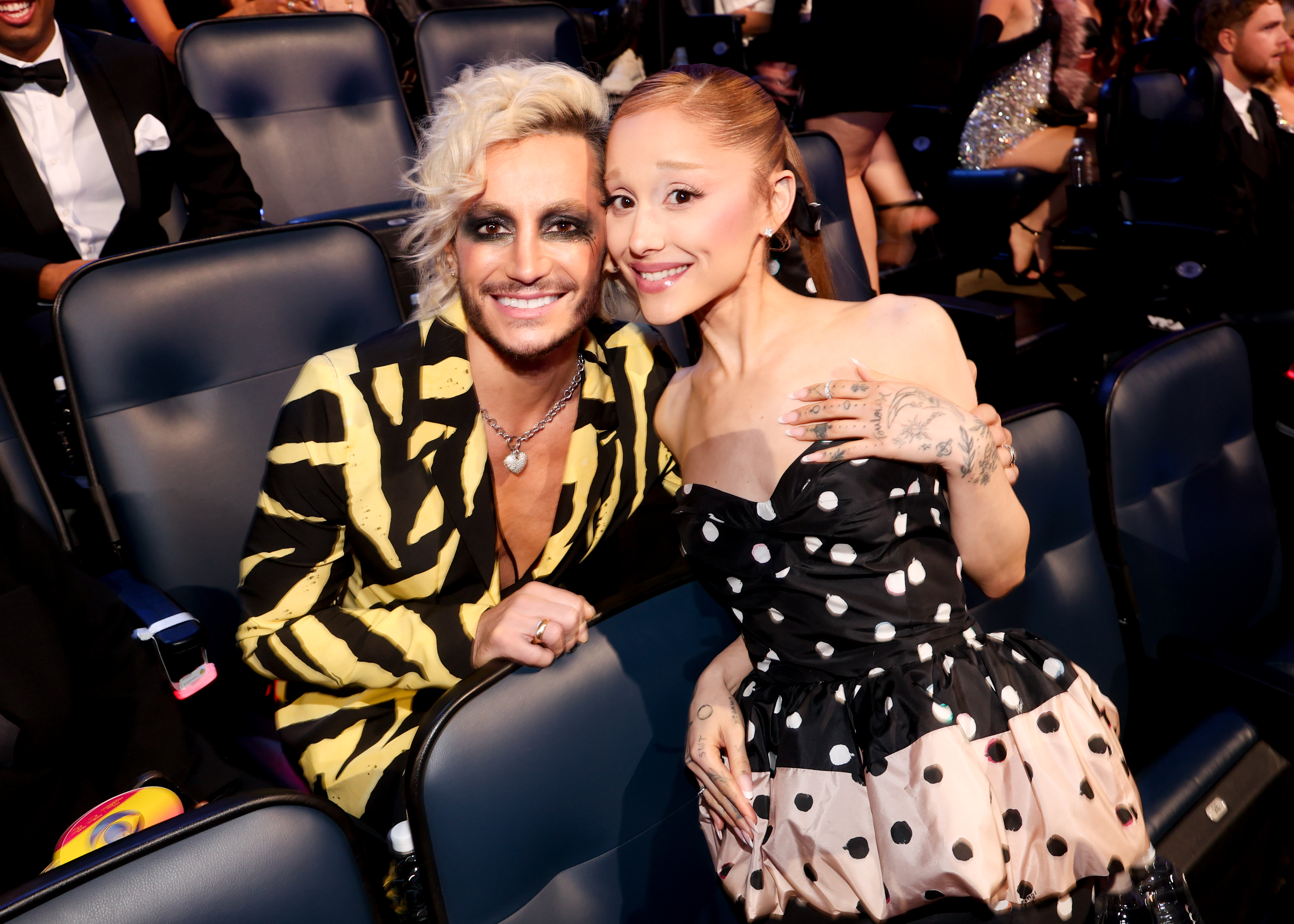 Frankie and Ariana Grande at the MTV Video Music Awards 2025 on September 7 in New York. | Source: Getty Images