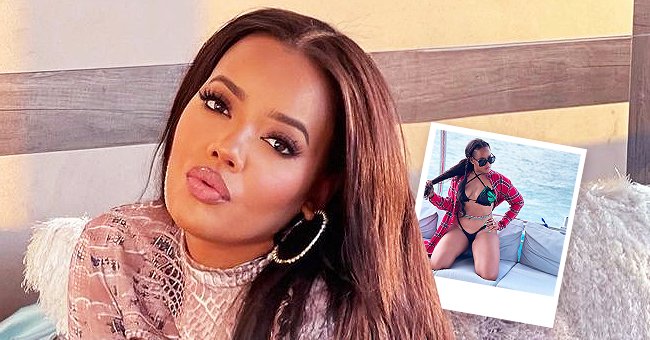 Angela Simmons Shows Her Curves In A Bikini From Her Own Swimwear Line In A New Photo On A Yacht