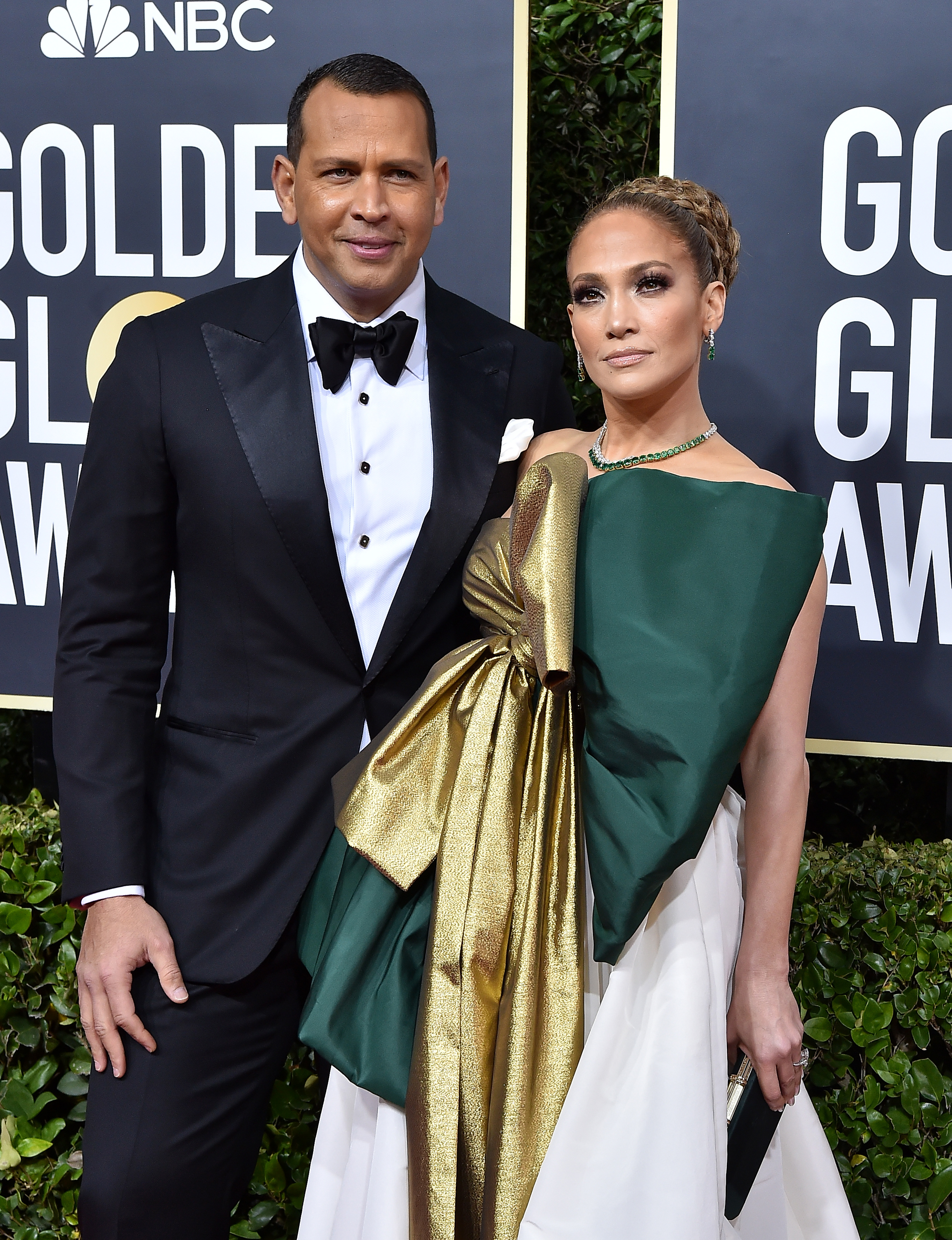 Alex Rodriguez and Jennifer Lopez at the 77th Annual Golden Globe Awards on January 5, 2020, in Beverly Hills, California | Source: Getty Images