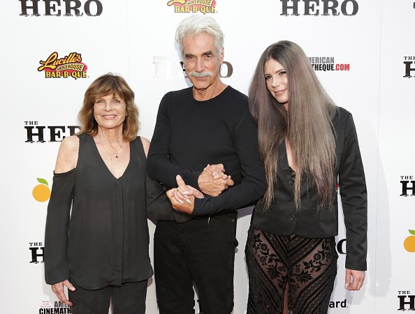 Katharine Ross, Sam Elliott and Cleo at the Egyptian Theatre on June 5, 2017 in Hollywood, California. | Photo: Getty Images
