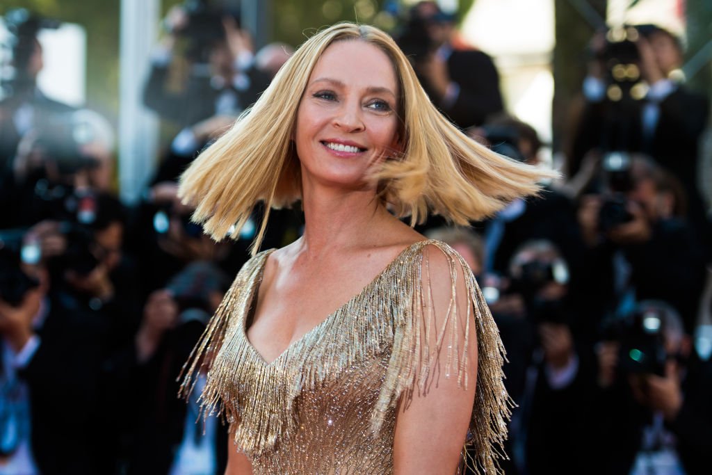 Uma Thurman im Palais des Festivals am 28. Mai 2017 in Cannes, Frankreich. | Quelle: Getty Images