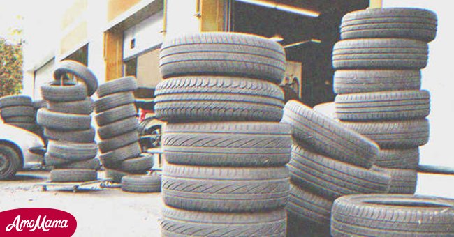 Stacked tires | Source: Shutterstock