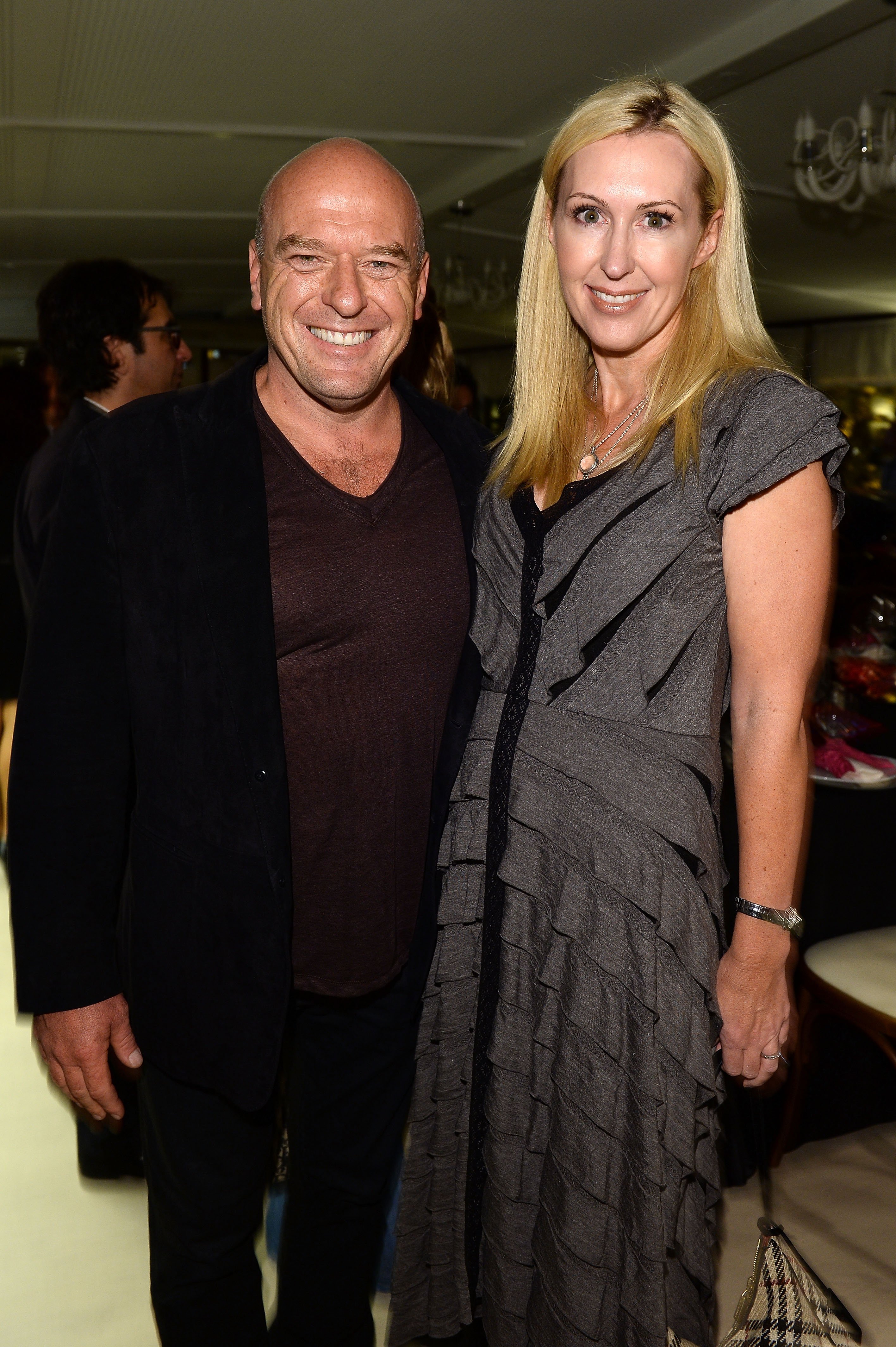 Dean Norris and Bridget Norris pose for a photo at the Tiziana Rocca Comunication for Roma Fiction Fest 2013 Dinner Party on September 30, 2013, in Rome, Italy | Source: Getty Images