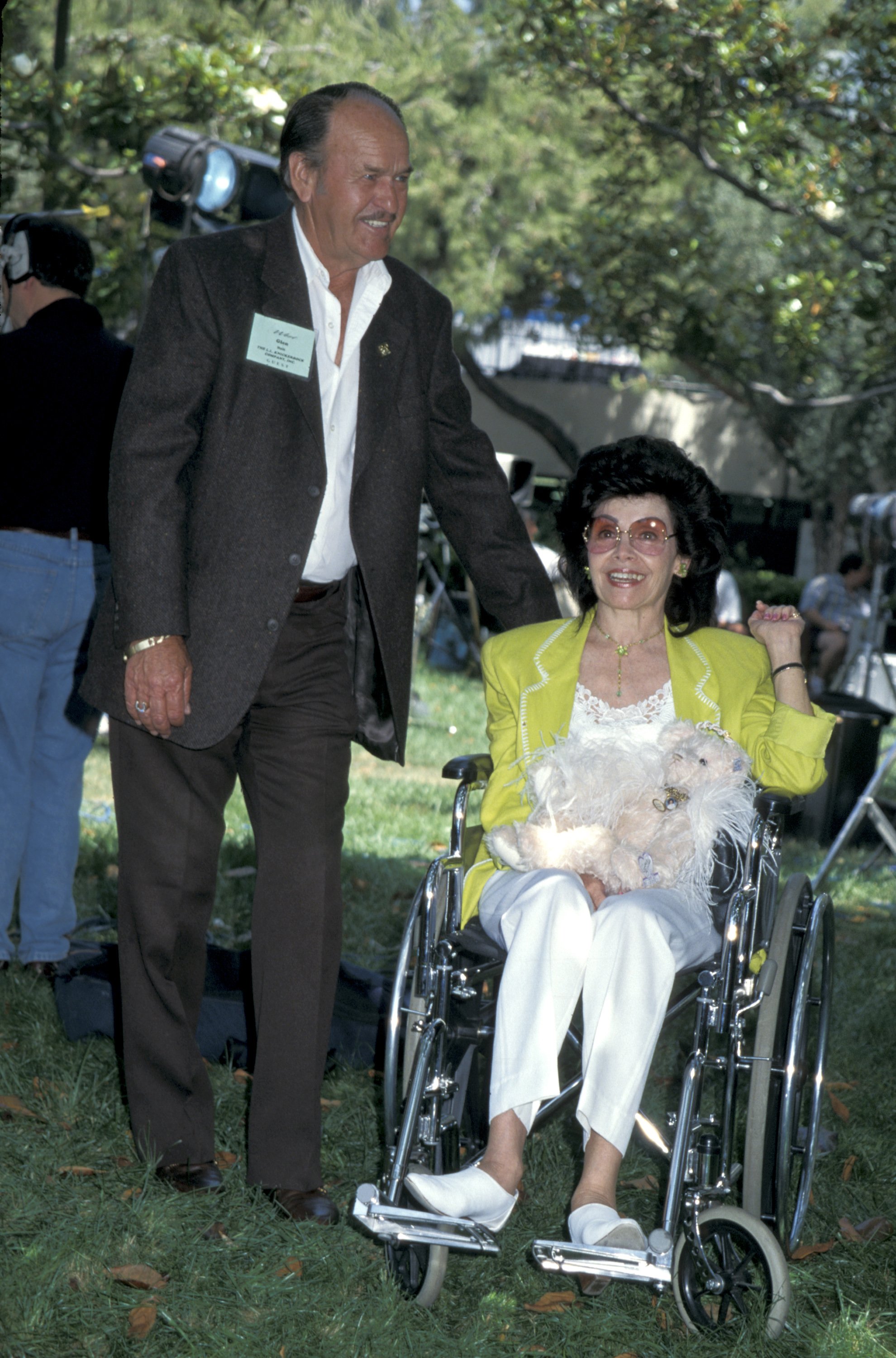 Annette Funicello and husband during Burbank Park Doll Fair at Burbank Park in Burbank, California, United States, 1996 | Source: Getty Images
