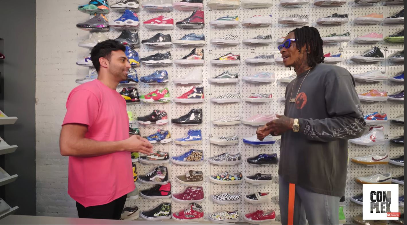 Wiz Khalifa discussed how moving to Los Angeles and the influence of friends on the West Coast helped turn Vans into a staple of his everyday style. | Source: YouTube/Complex