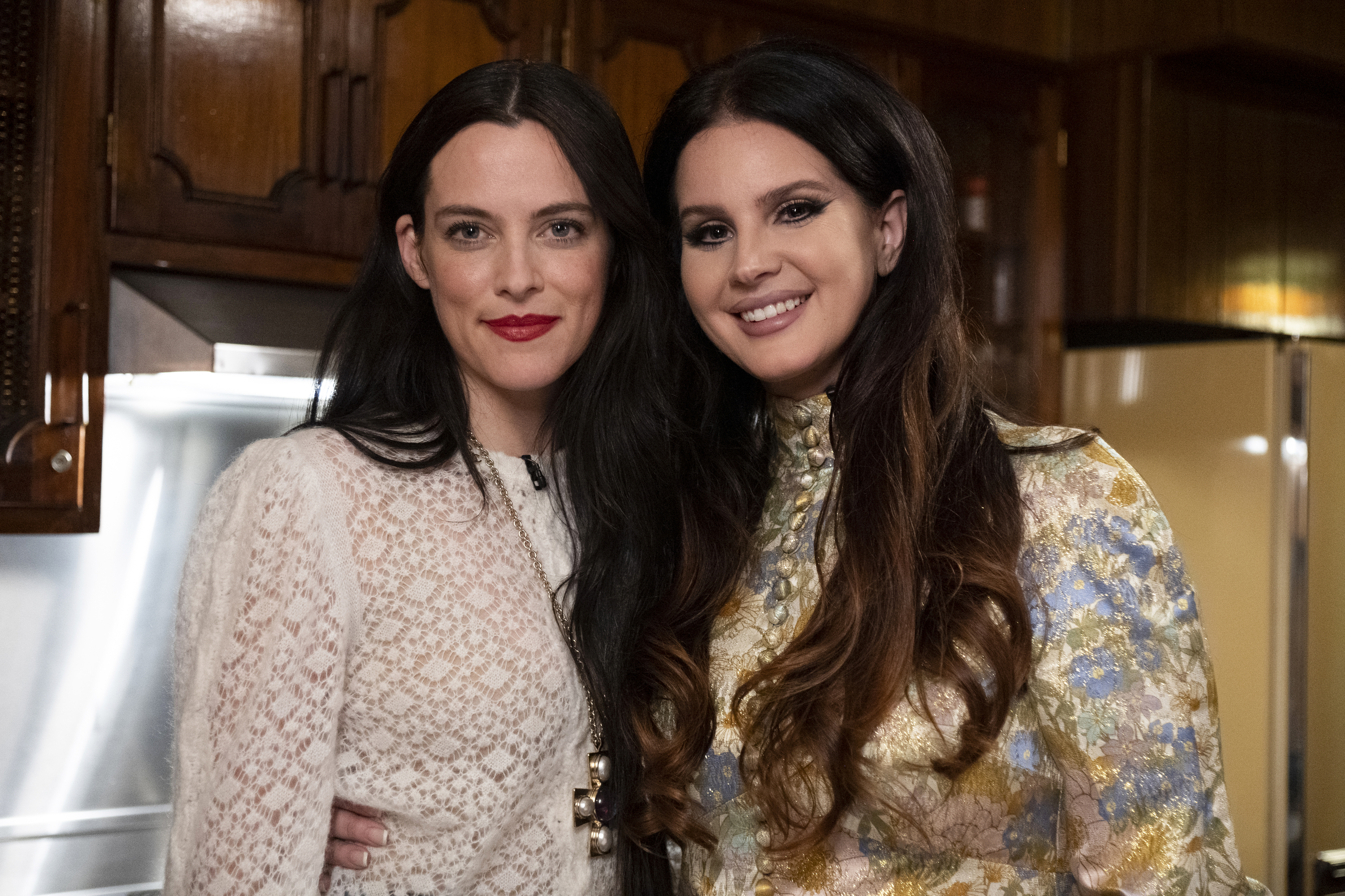 Riley Keough and Lana Del Rey photographed at Graceland during Christmas at Graceland - Season 1 | Source: Getty Images