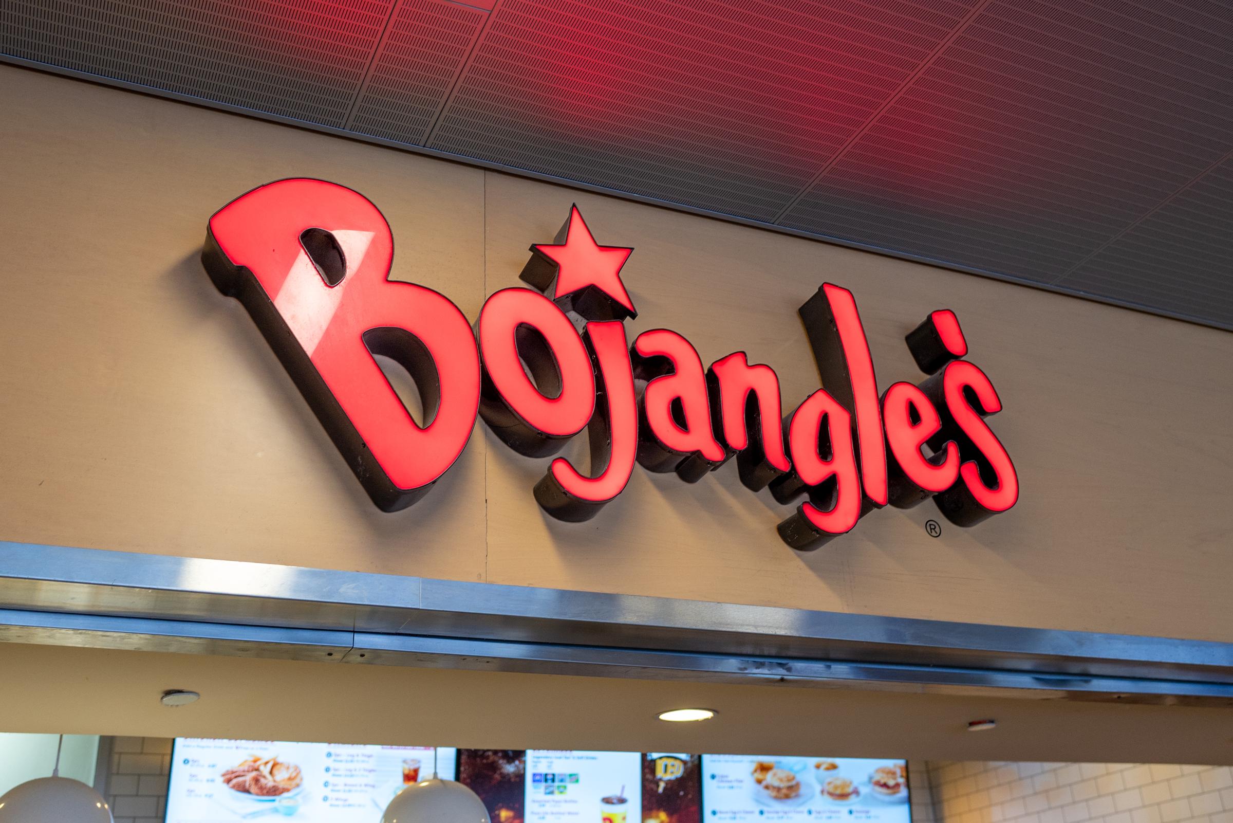 A sign for Bojangle's restaurant in Georgia. | Source: Getty Images