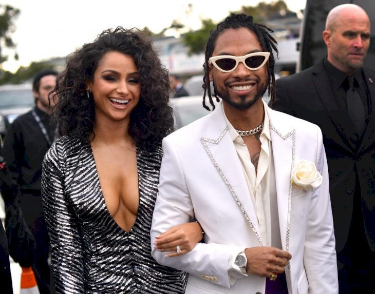  Miguel and Nazanin Mandi at the 61st Annual GRAMMY Awards at Staples Center on February 10, 2019, in Los Angeles, California. | Photo by Matt Winkelmeyer/Getty Images for The Recording Academy