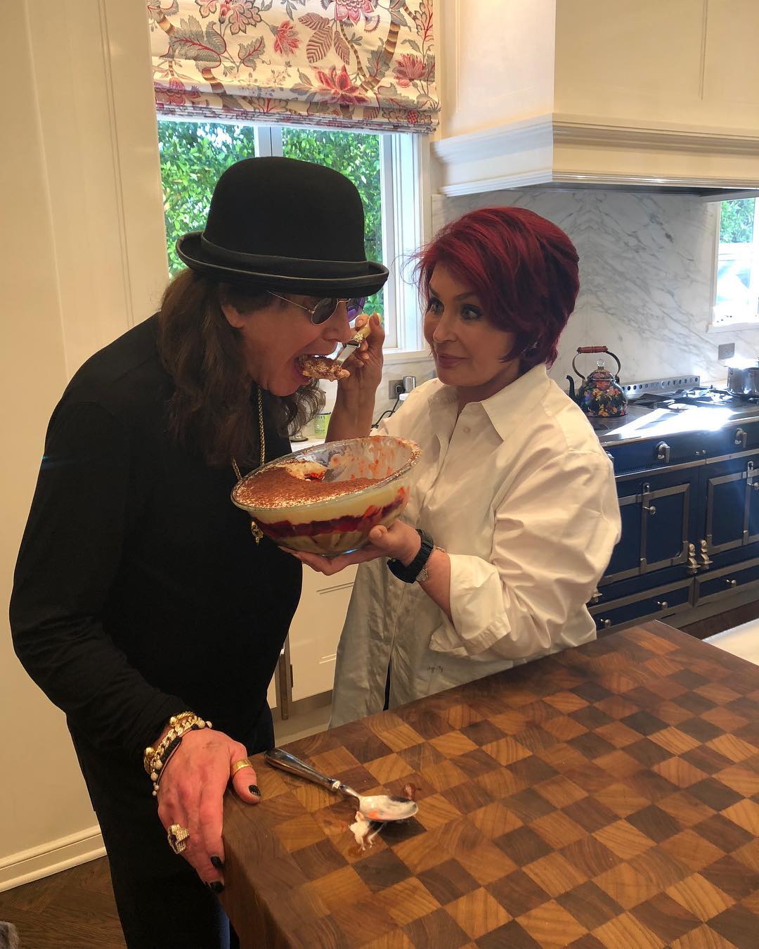 Ozzy and Sharon Osbourne from a post dated April 18, 2018. | Source: Instagram/sharonosbourne