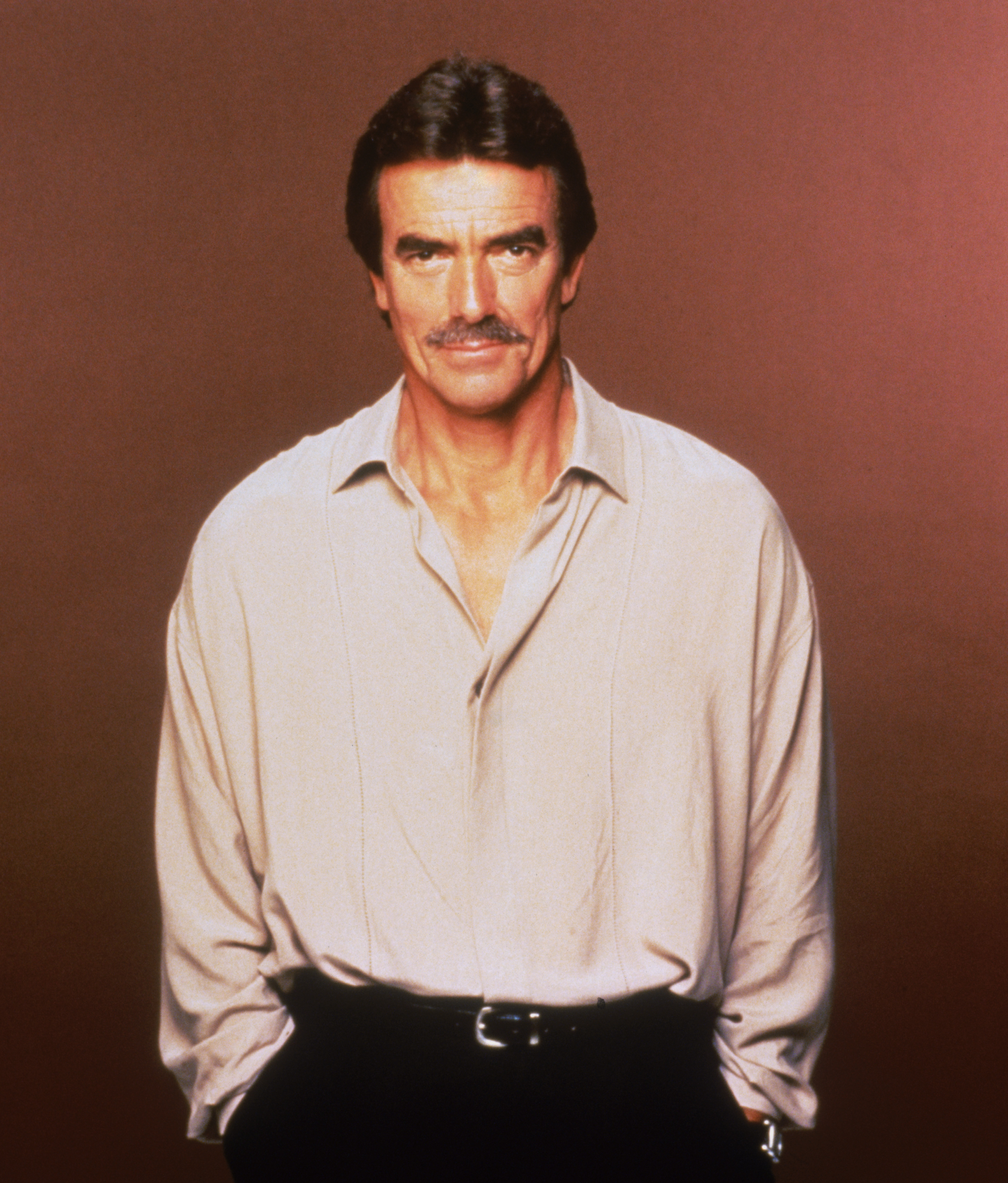 German-born actor Eric Braeden stars as Victor Newman in the long-running American TV soap 'The Young and the Restless', circa 1990. | Source: Getty Images