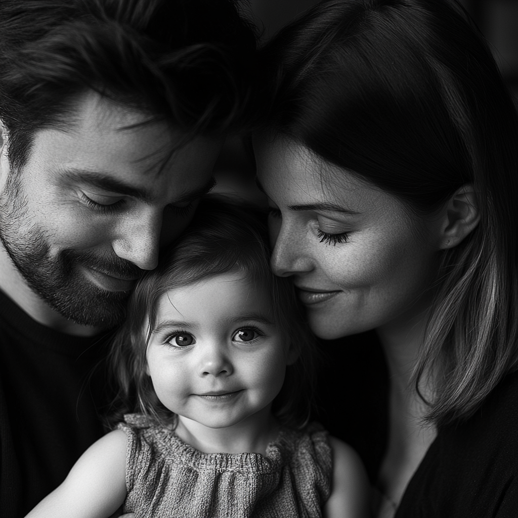 A happy family with a daughter | Source: Midjourney