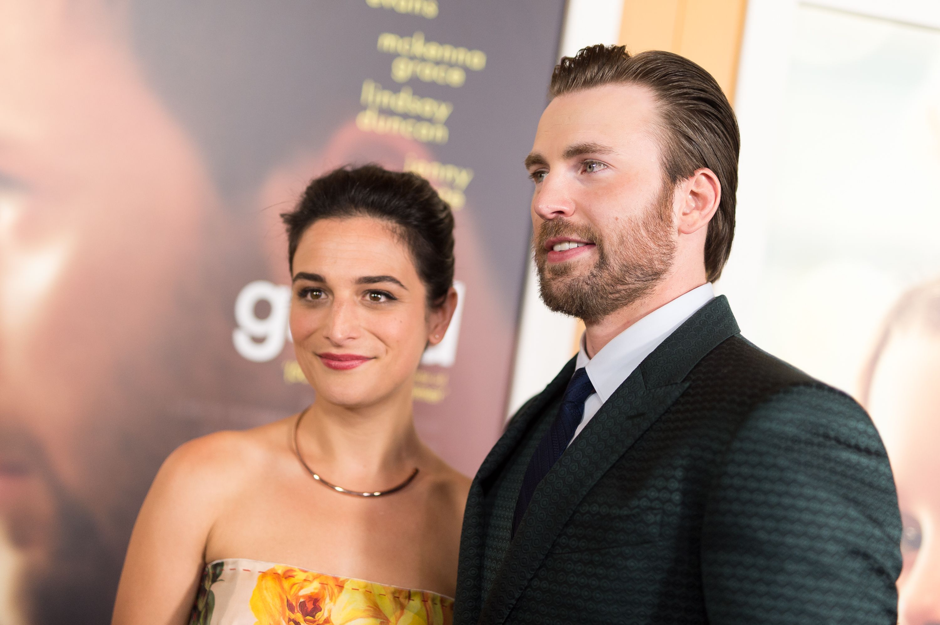 Jenny Slate and Chris Evans at the premiere of 'Gifted' in 2017 in Los Angeles, California | Source: Getty Images