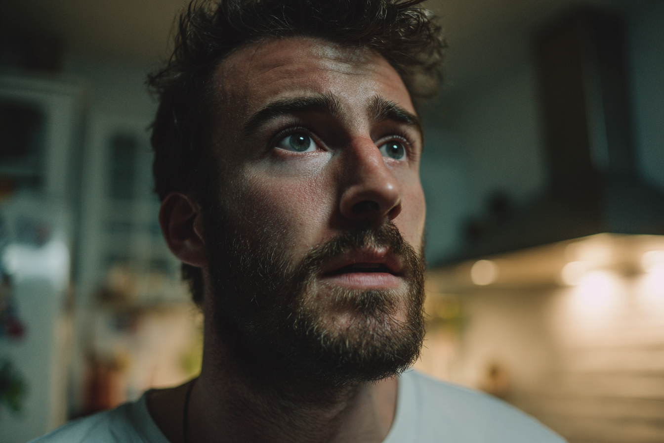 A close-up shot of a man's face | Source: Midjourney
